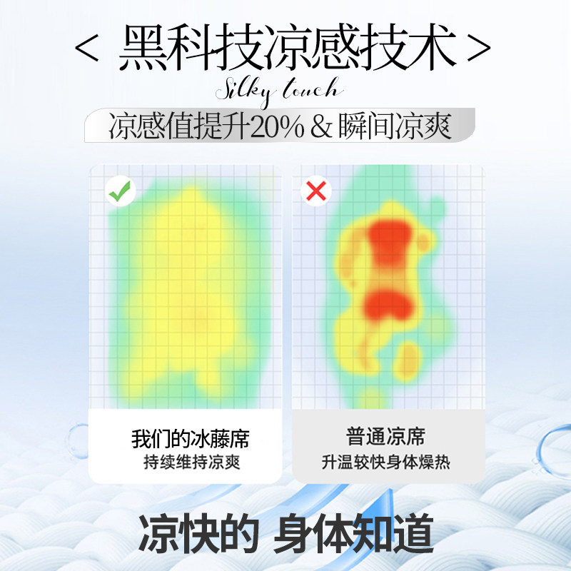 2023新款夏季A类抗菌凉席夏天冰丝席可水洗O冰藤席子三件套床笠款,床上用品,冰丝席,淘宝优惠券,粉丝福利购,淘宝优惠卷