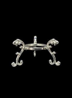 厂家实用圆形展示架底座家居展厅办公室装饰品金属底托摆件