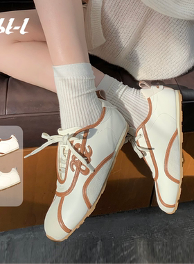 ABT-L【时廓老钱风】羊皮阿甘鞋秋季上新隐形增高女鞋休闲德迅鞋