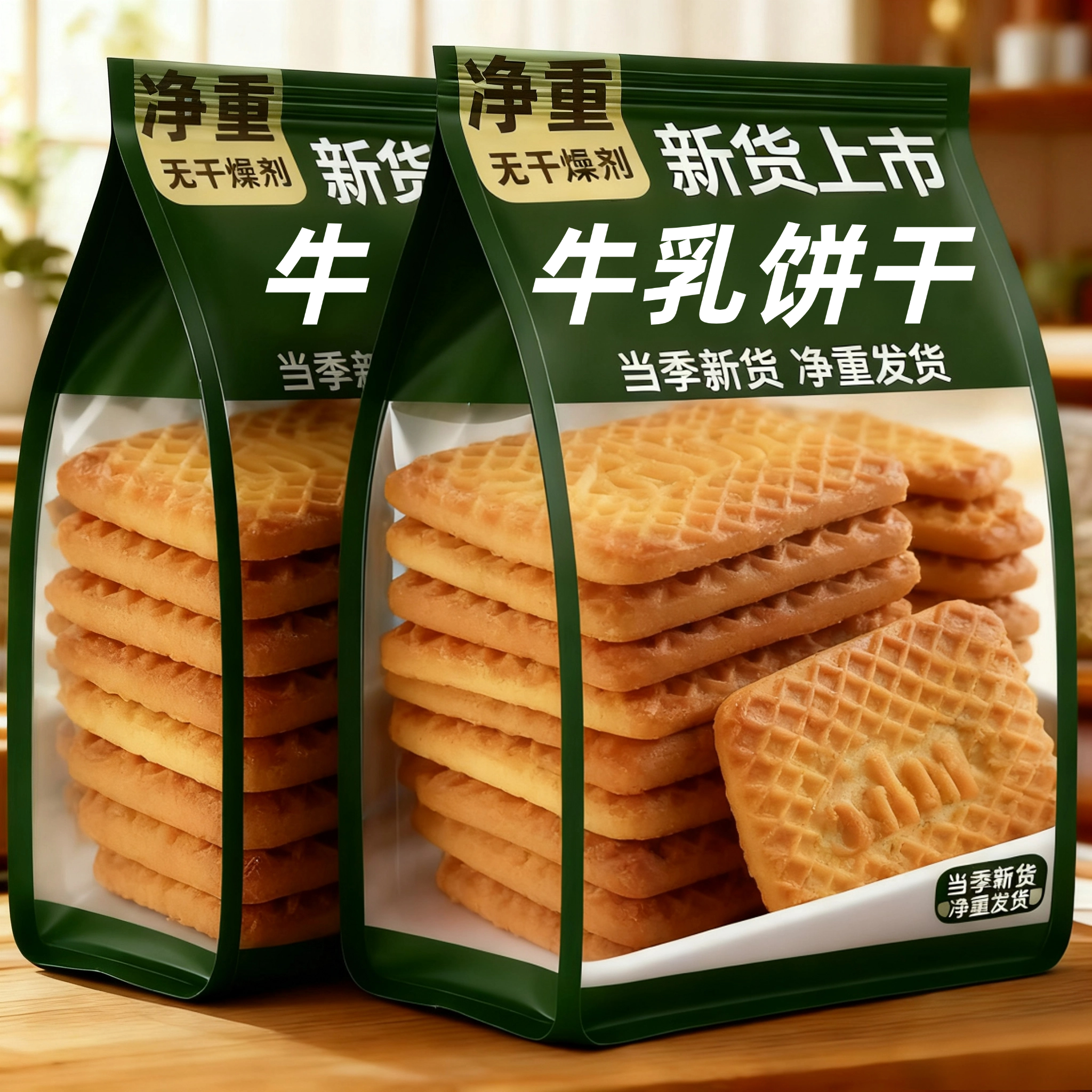 全网热销1w+牛乳饼干俄罗斯风味进口饼干原装奶香曲奇饼干小零食