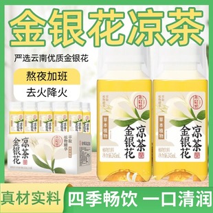 金银花凉茶饮料整箱瓶装0添加香精24瓶广东凉茶式解腻官方旗舰店