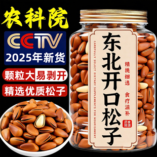 新货东北松子500g开口手剥坚果松树籽颗粒非特级批发坚果零食松子