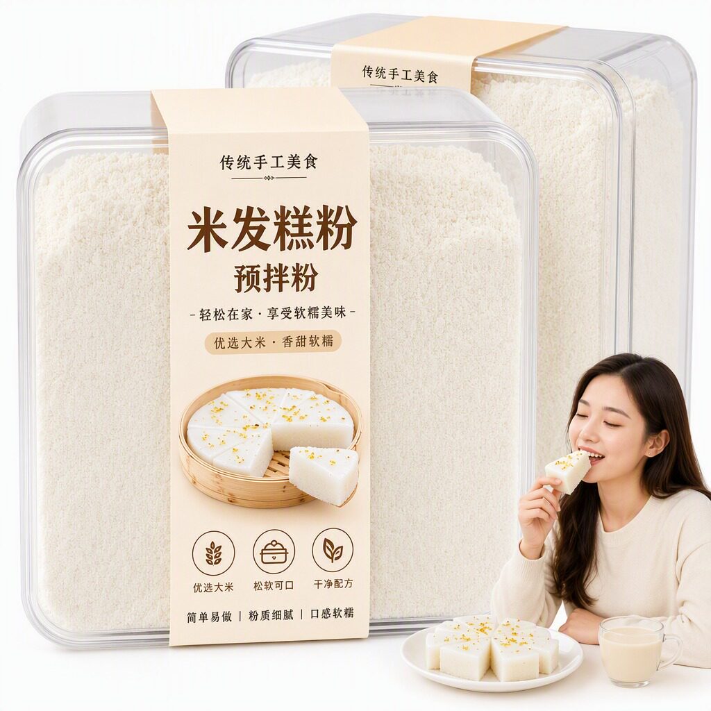 自发米糕粉发糕专用家用发酵粉官方旗舰店包子馒头专用发面王面粉