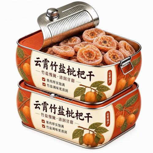 竹盐枇杷干官方旗舰店正品原味
