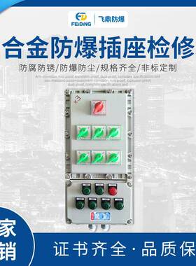 热销防爆插座箱铝合金防爆插座检修箱防水动力检修箱
