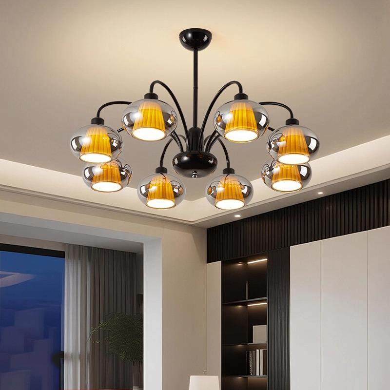 意式极简客厅吊灯客厅灯圆环全光谱护眼2025现代简约圆桌餐厅吊灯,家装灯饰光源,智能吊灯,淘宝优惠券,粉丝福利购,淘宝优惠卷