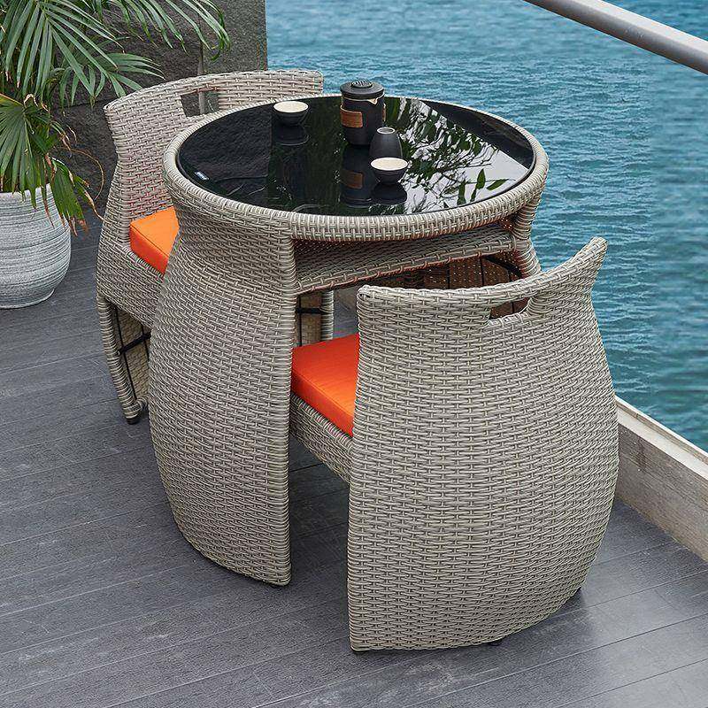 阳台小桌椅组合网红简约创意休闲家用三件套藤逸户外露天庭院藤椅,住宅家具,桌椅套件,淘宝优惠券,粉丝福利购,淘宝优惠卷