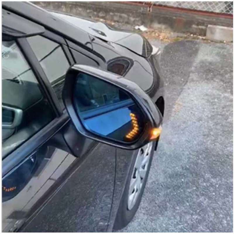FOR 2019款卡羅拉加熱轉向防炫目高清倒車后視藍鏡后照鏡加裝改裝
