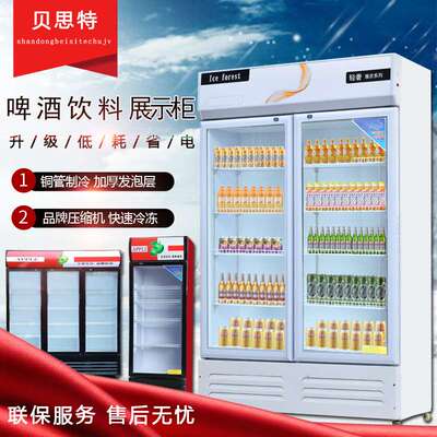 商用饮料展示柜 超市立式冷藏柜单双门冷饮展柜冰箱饮料柜 啤酒柜