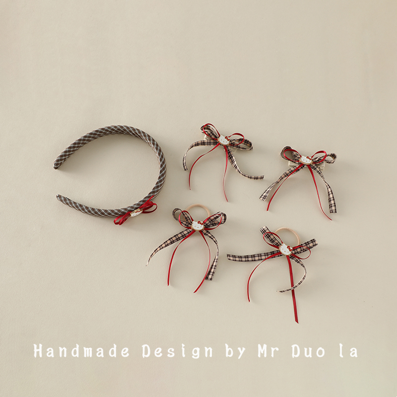 女童KT猫蝴蝶结洋气公主发卡BB夹