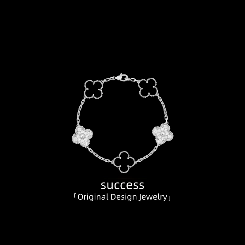 「Su原创设计」五‍‍花‍‍手链女爆款白贝母百搭红玉髓饰品礼物