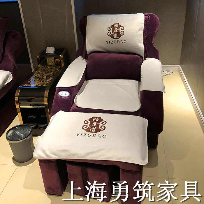 足浴沙发电动足疗床洗脚房K歌沐足桑拿按摩浴场椅子采耳泡脚躺椅