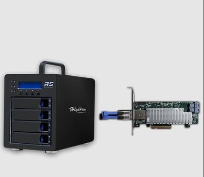 微辰 HighPoint RocketStor 6434TS 4 通道 SAS 12G PCIe 塔式 RAID 存储