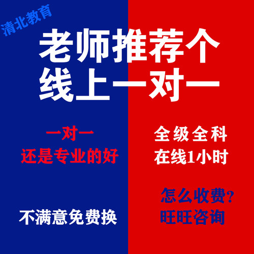 一对一辅导老师在线家教线上网课网上数学