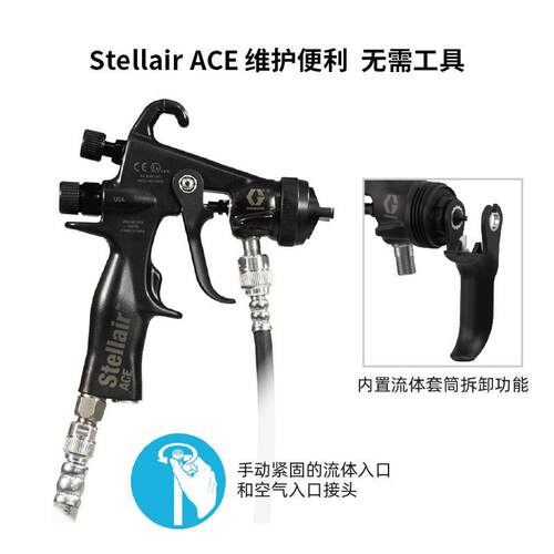 新A款美国GRCiO固瑞 St克ellTQI手动空气喷枪 替airpro喷漆枪