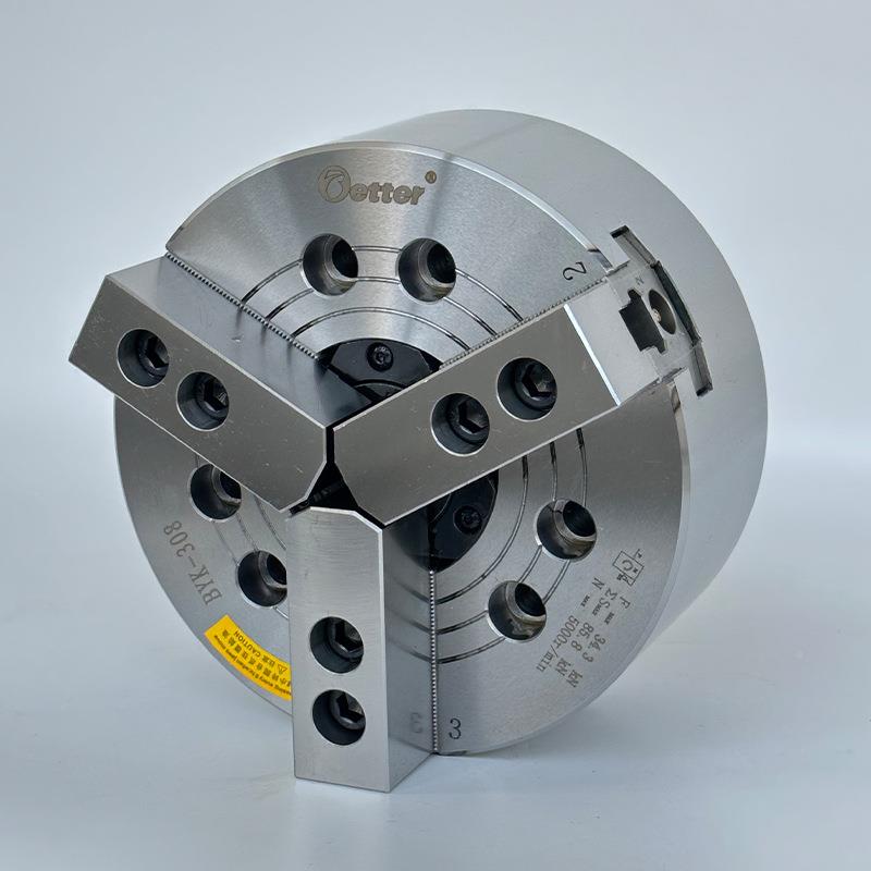 液台湾品车质高精度液压卡盘比特三爪中空压详询优卡盘6寸床卡盘