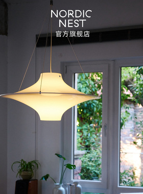 现货北欧Innolux Lokki海鸥灯中古餐厅吊灯法式书房卧室飞碟灯