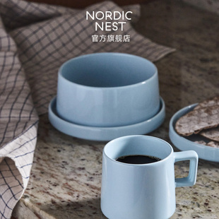 Scandi Living Taper堆感纯色餐具碗盘子马克杯家用乔迁新居礼物