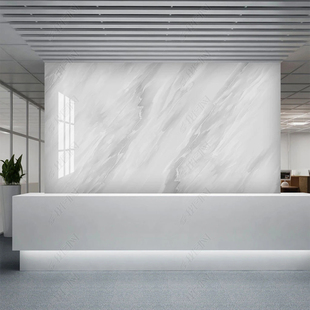 大理石亮面墙布公司前台形象墙logo壁纸美发店男装 直播背景墙纸