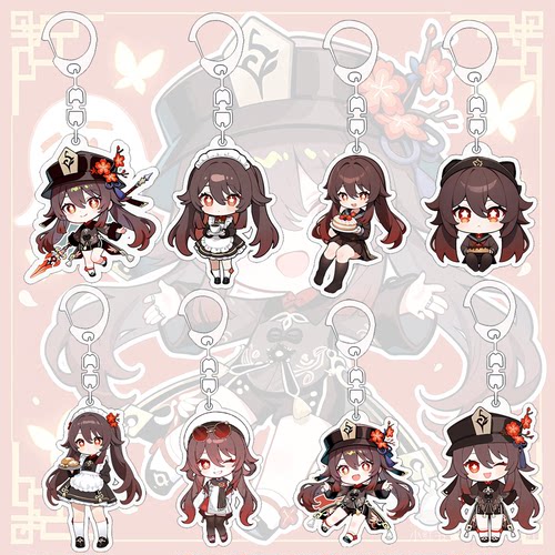 原神胡桃Q版收藏摆件饰品