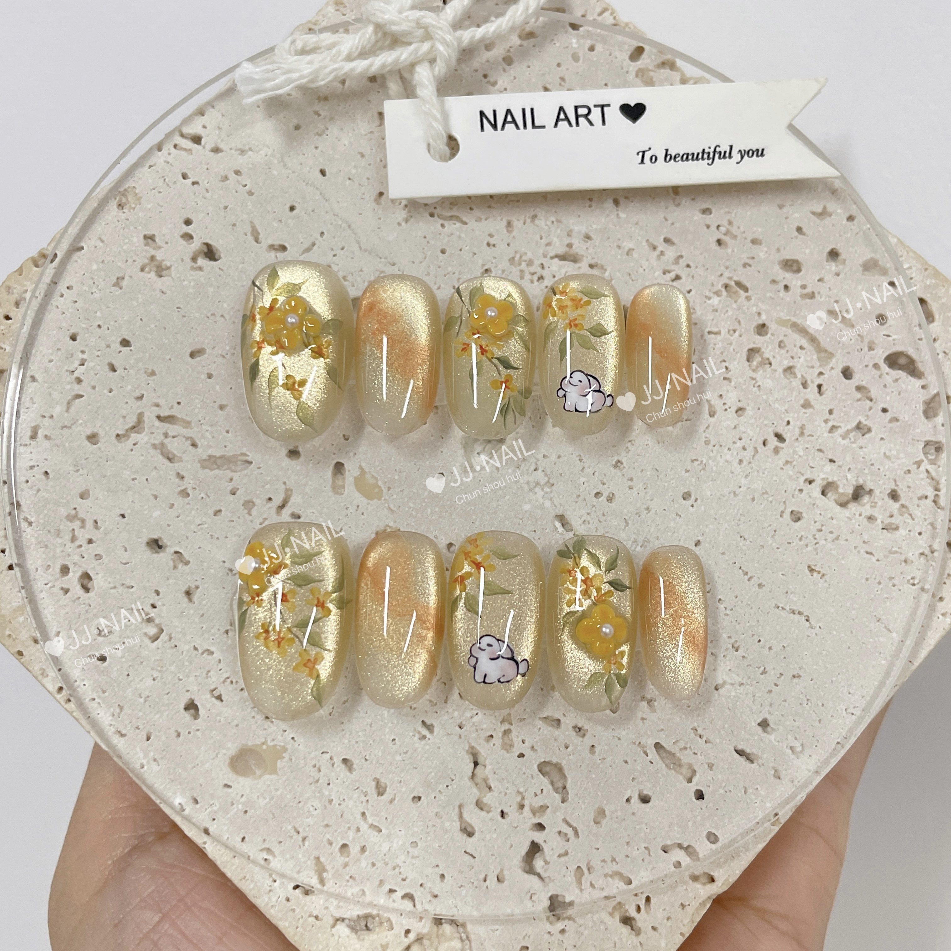 【月桂萌兔】纯手工穿戴甲美甲,彩妆/香水/美妆工具,穿戴甲/甲片,淘宝优惠券,粉丝福利购,淘宝优惠卷