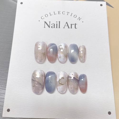 【晴空】纯手工穿戴甲美甲