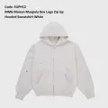 Suph12 - Mm6 Maison Margiela Box Logo Zip up Hooded Sweatshirt White