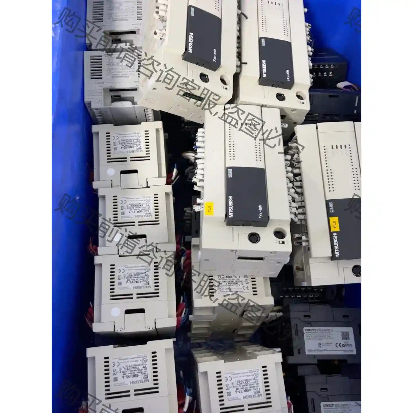 三菱PLC FX3U-48MR/ES-A FX3U-48MT 先议价 拆机货包好