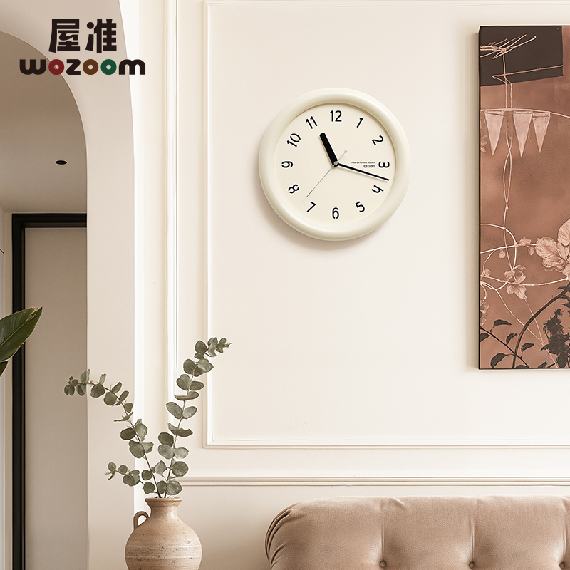 【拯救客厅大白墙】圆形简约挂钟