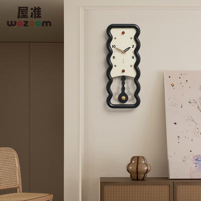【客厅拯救大白墙】艺术轻奢挂钟