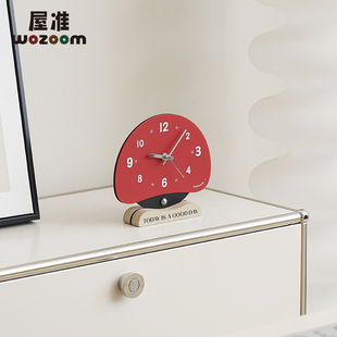 WOZOOM屋准玄关时钟摆件家居客厅电视柜创意钟表桌面摆台式 饰品 装