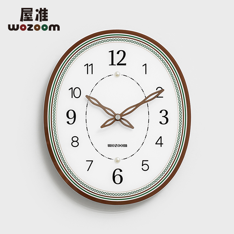 免打孔复古轻奢挂钟客厅钟表挂墙