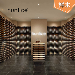 摆红酒瓶的架子仓储大型储存酒窖落N地靠墙红酒架展示架