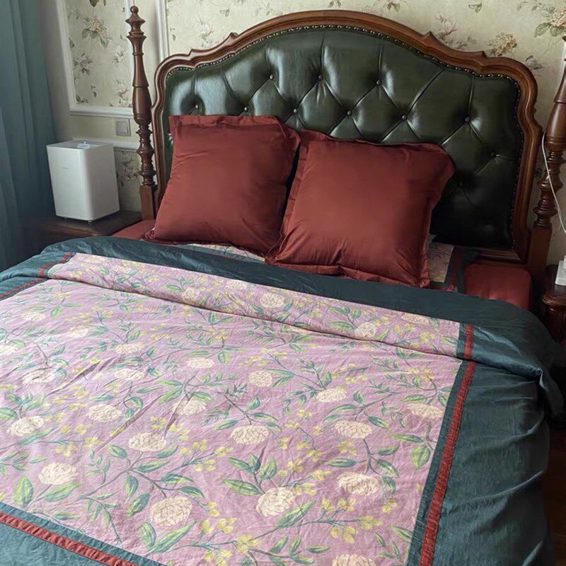 纯棉靠垫超大号卧室床上65x65全棉抱枕套方枕不含芯R60x80靠背床