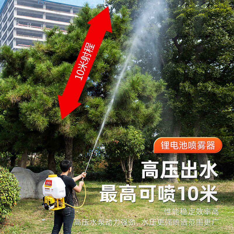 新款背负式机动喷雾器小型户外汽油高压打M药机农用果园喷药神器