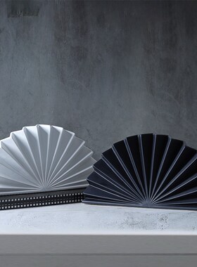 创意折纸扇形陶瓷摆件r玄关酒柜电视柜展示柜书柜装饰品工艺品