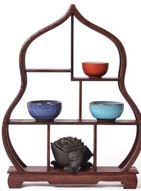 红木小博古架客厅创意q电视柜家居饰品实木质工艺品酒柜装饰品摆