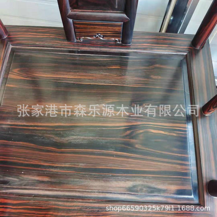 现货条纹乌木黑檀方料家具工艺品