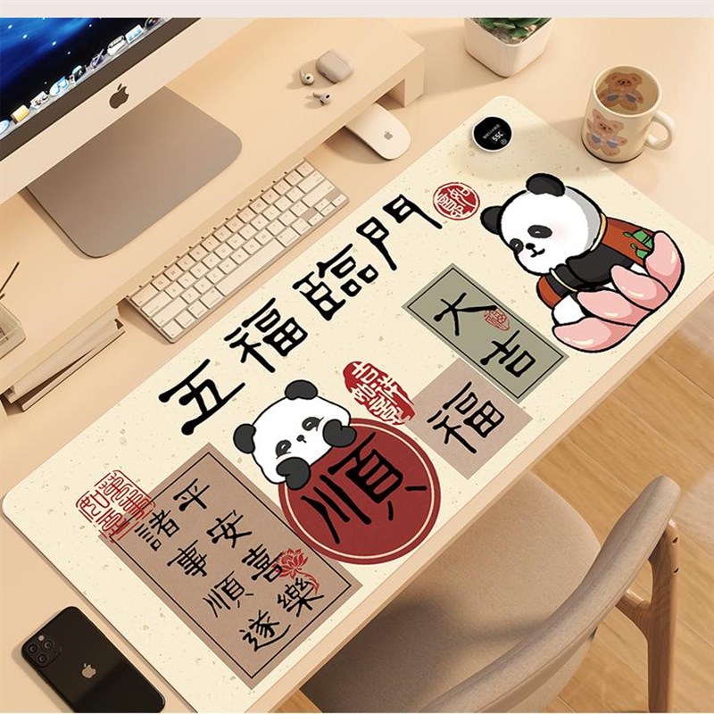 现货速发高颜值加热暖桌垫秋冬办公室大桌面垫防水垫学生作业桌垫