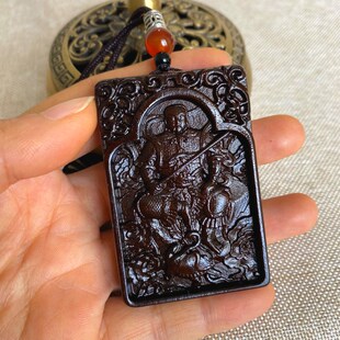 快速发货雷击枣木玉化真武大帝玄天上帝吊坠男女随U身项链车挂无