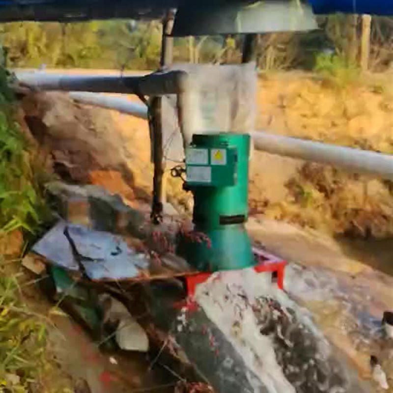 速发水力发式w斜击k水发机 家用小型水力轮电