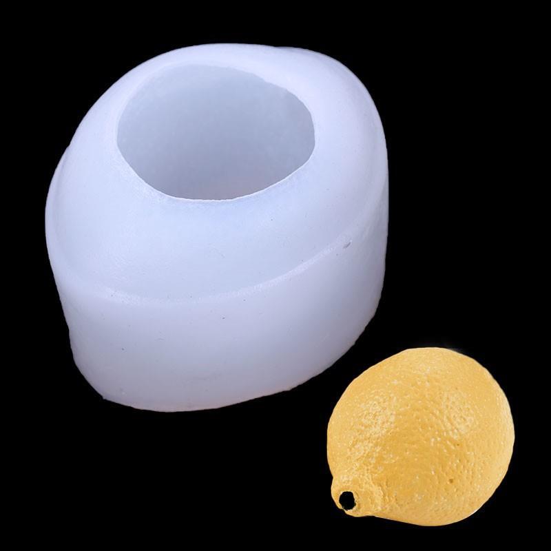 立体柠檬水果造型石膏香薰蜡烛硅胶模具创意慕斯果冻布丁模具