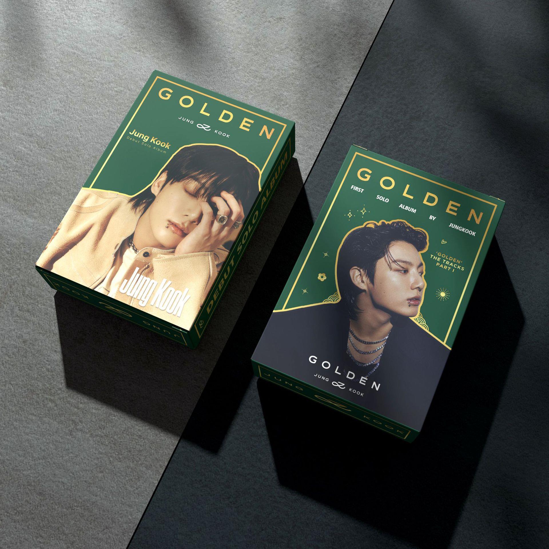 55张JUNGKOOK收藏小卡应援周边田柾国首张GOLDEN专辑lomo卡jk