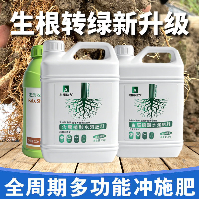 柑橘动力生根壮苗水溶肥果树生物刺激素促根生根含腐殖酸水溶肥料