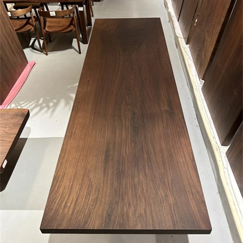 尺寸：265*83*5.4 独板北美黑胡桃木大板茶桌办公桌餐桌茶台
