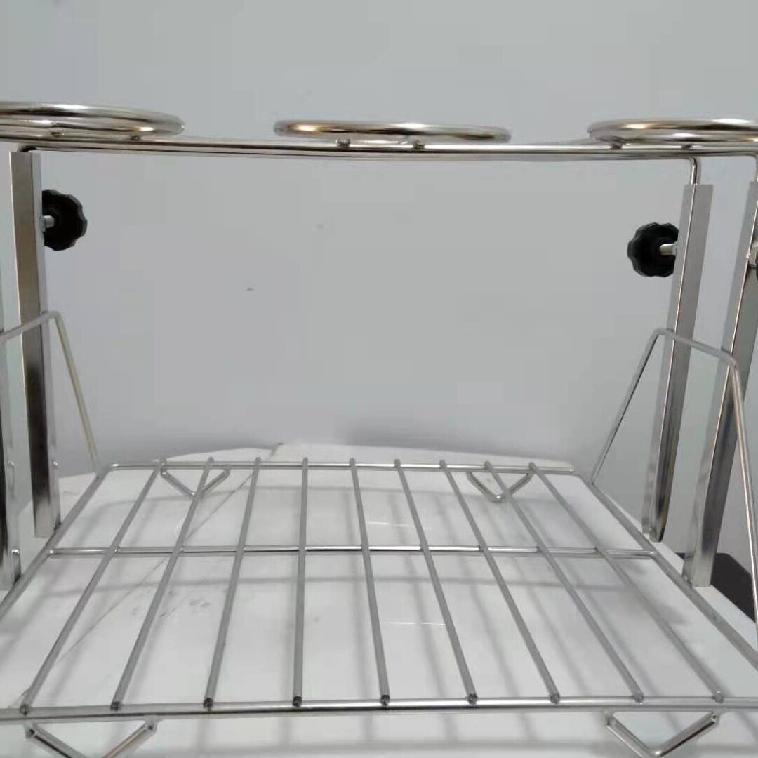 不锈钢可调漏斗架量筒烧瓶沥水