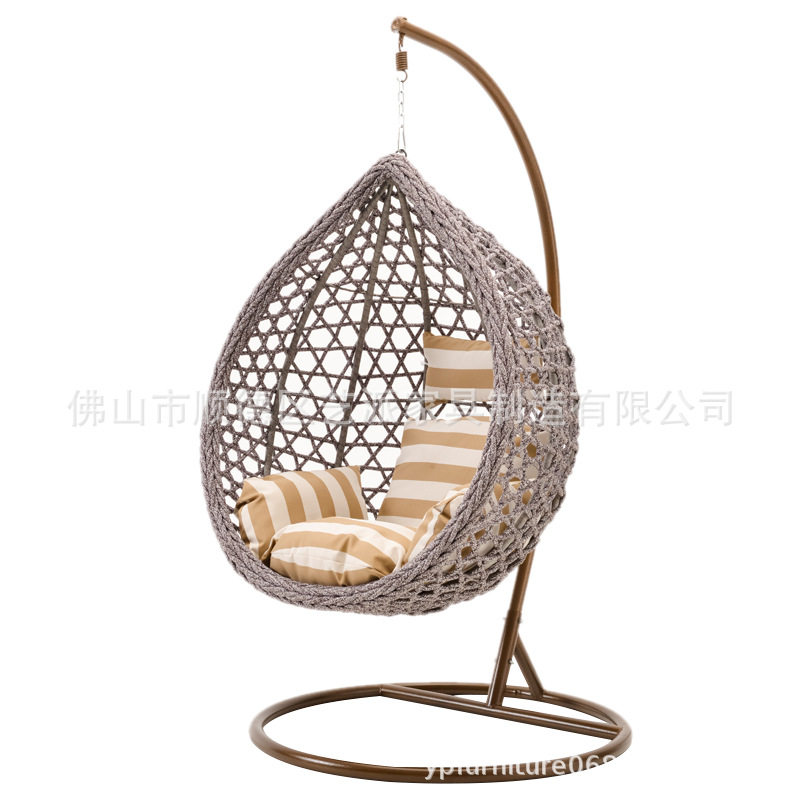 工厂自销自产藤艺家具户外休闲北欧风家具出口秋千吊篮摇椅家具