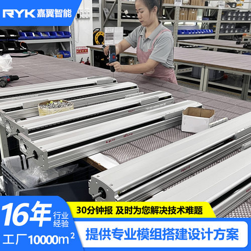 直线电机模组平台 DD马达光栅磁栅精度高全封闭定位滑台 Z-RY250