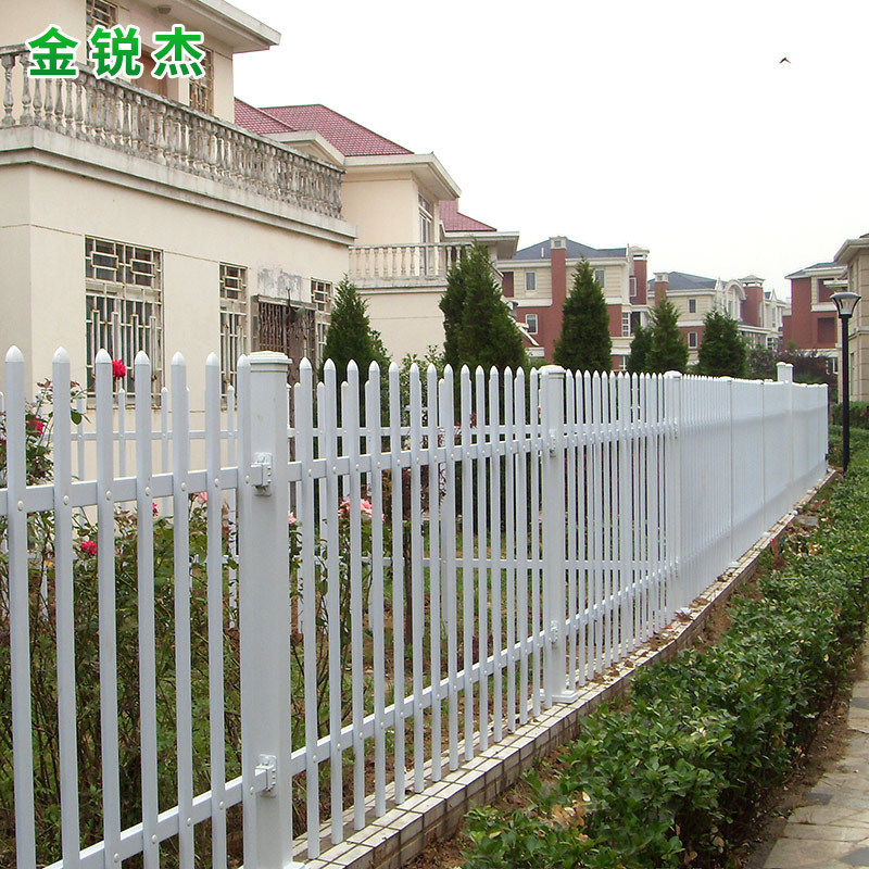 PVC庭院护栏林栅 别墅小区庭院塑钢围墙护栏 乡村庭院围栏厂家