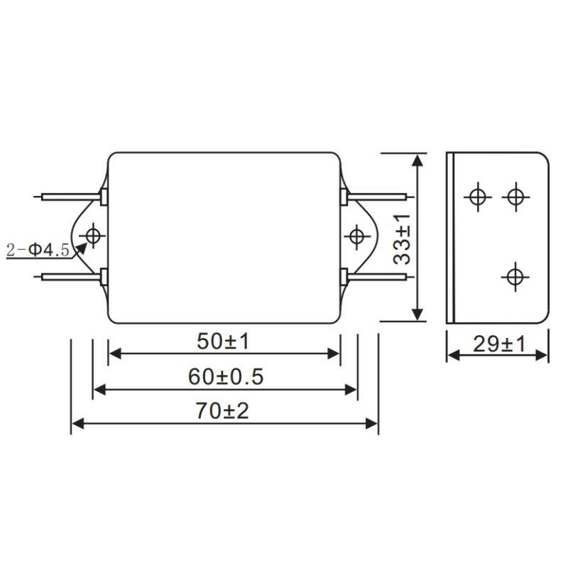 EMI FILTER SGAL1-6A2 交流单相高性能滤波器 110/250VAC 50/60HZ